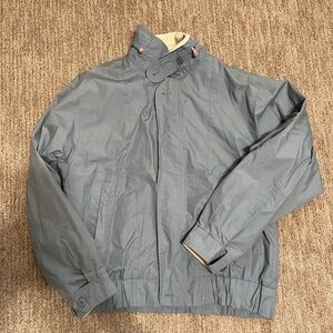Vintage London Fog Jacket Men’s Small‎ Light Blue Cream Trim
